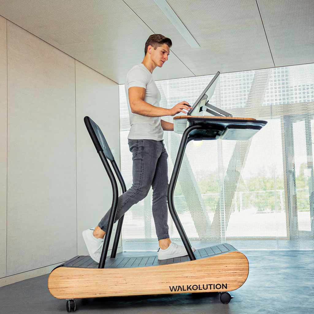 WALKOLUTION treadmill desk silent unmotorized manual padstyle.com