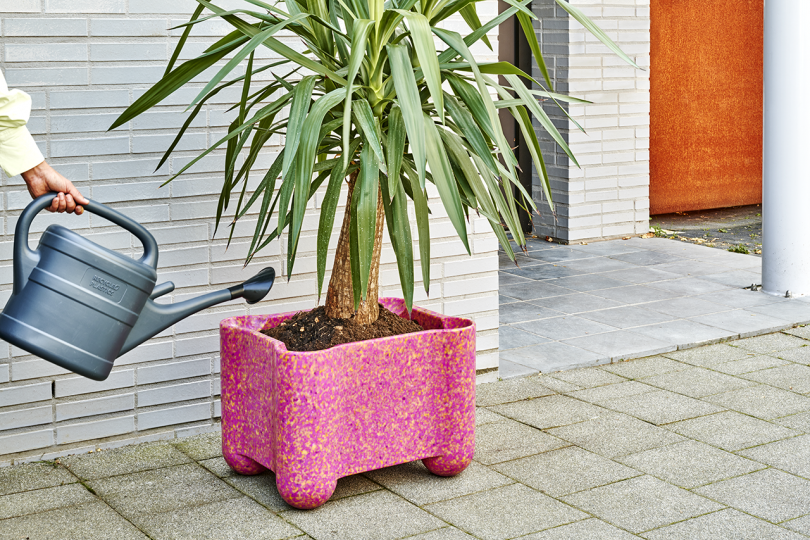 terrazzo style plastic planter padstyle.com