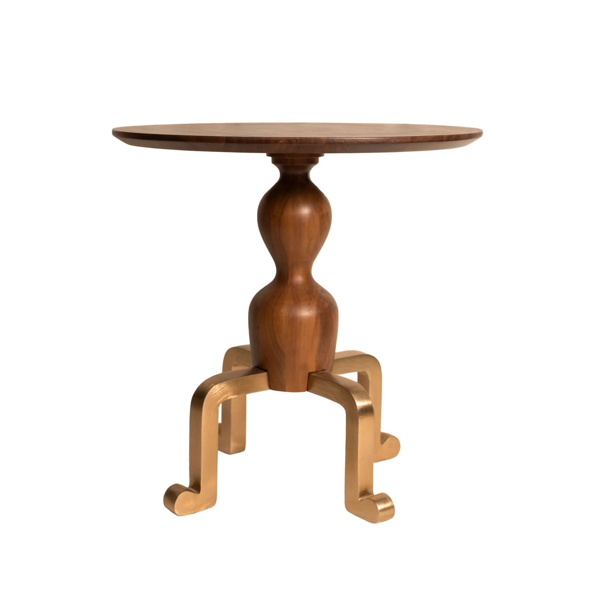 Eclectic side accent table Juno Wood Side Table showcases unique anthropomorphic base design - sold by inmod - amazing anthromorphic furniture designs | padstyle.com