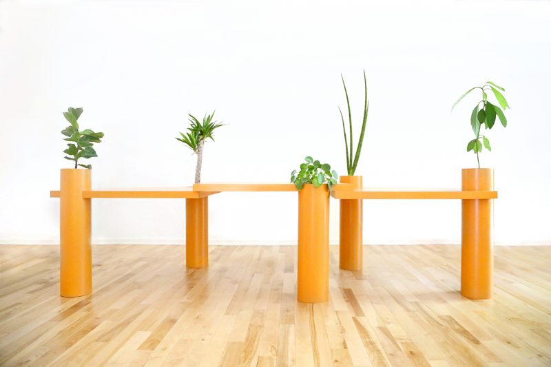 after architecture grow on me tables modular multi-purpose dining tables with pivot function and household plants padstyle.com