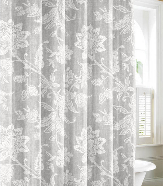 floral spring print shower curtain padstyle.com