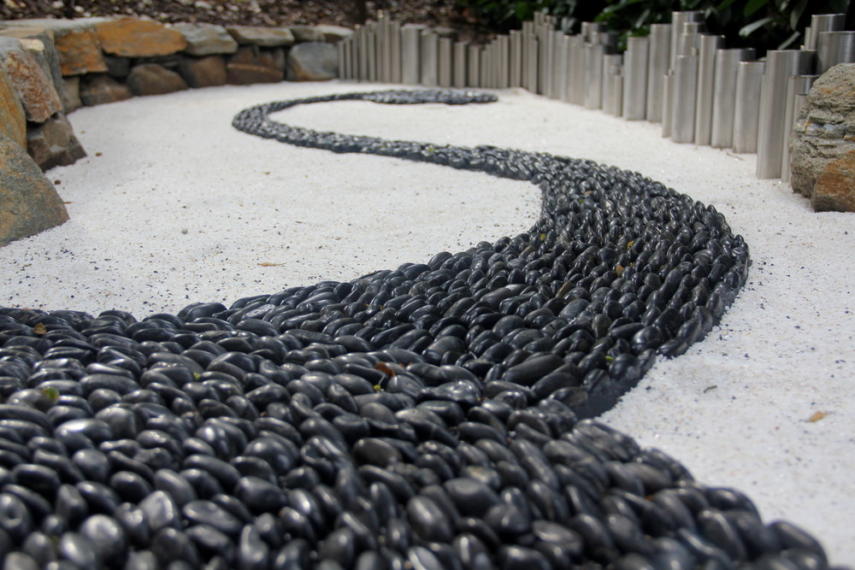 Image result for zen garden rocks and gravel backyard