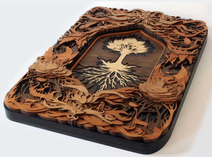 wood etching wall art padstyle.com